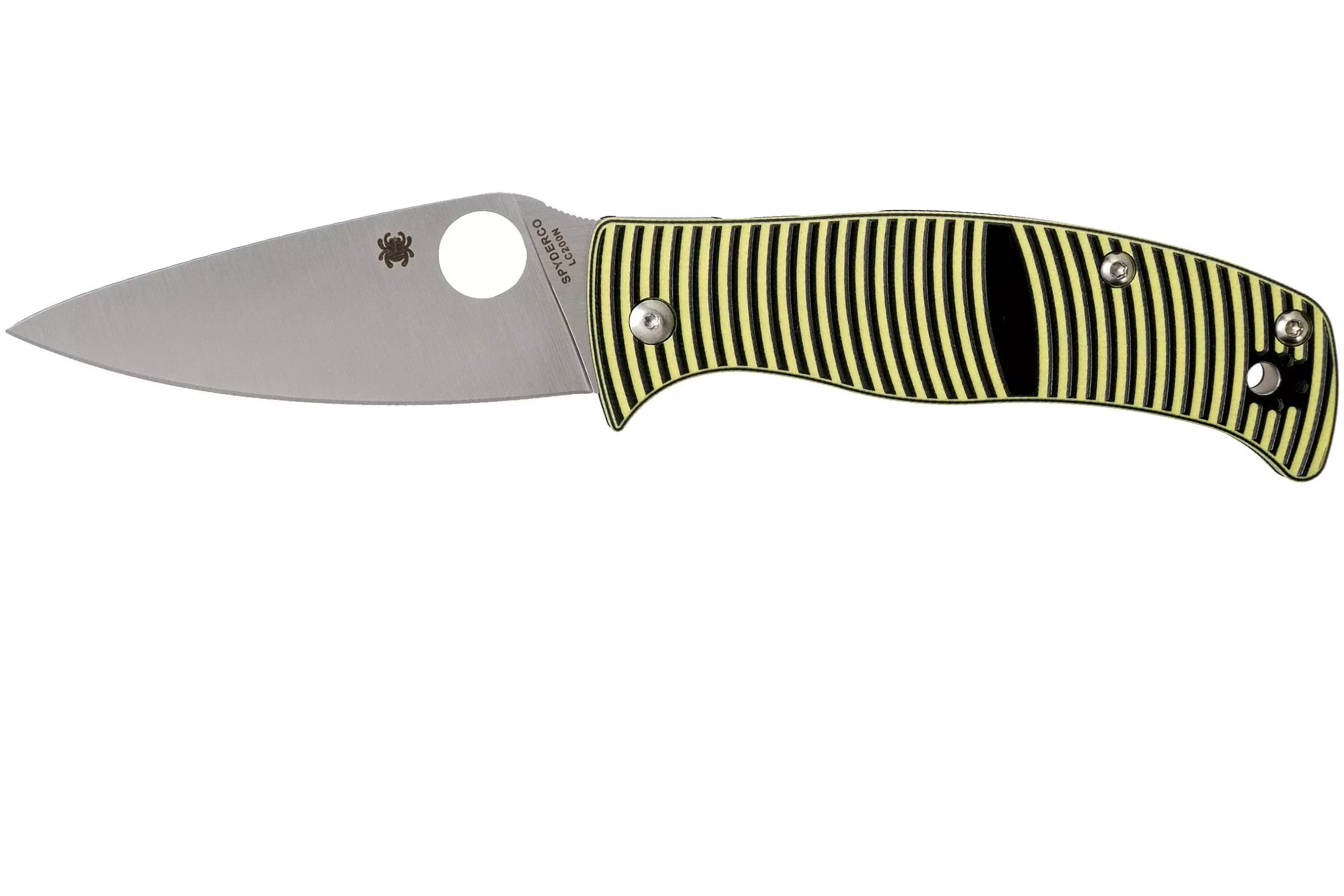 چاقو اسپایدرکو کارائیب Spyderco CARIBBEAN™ G-10 BLACK/YELLOW — تصویر ۳
