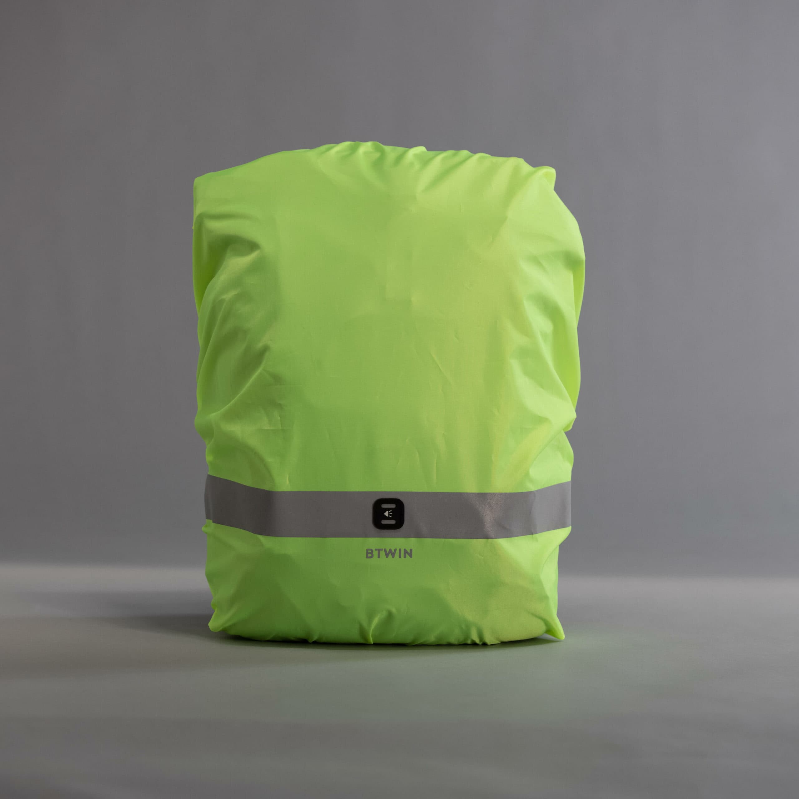 کاور باران کوله پشتی بیت وین – دکتلون Btwin Bag Cover – Waterproof – Neon Yellow – 15/35L