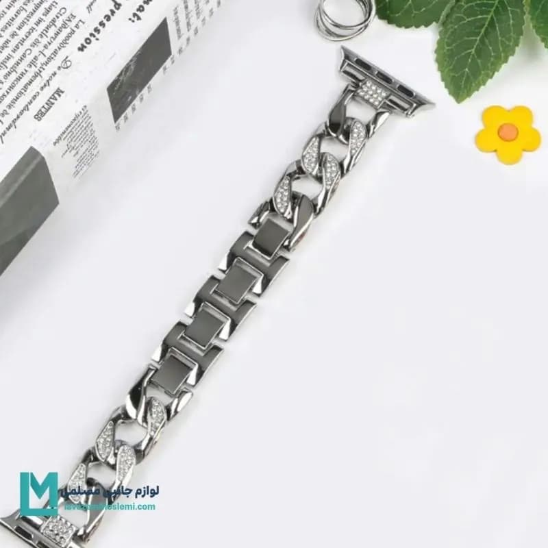بند اپل واچ کارتیر فول نگین کد W1105 | لوازم جانبی مسلمی — تصویر ۵