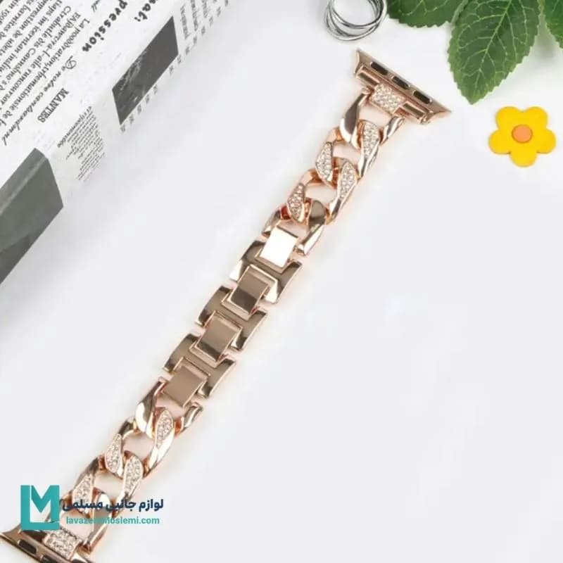 بند اپل واچ کارتیر فول نگین کد W1105 | لوازم جانبی مسلمی — تصویر ۴