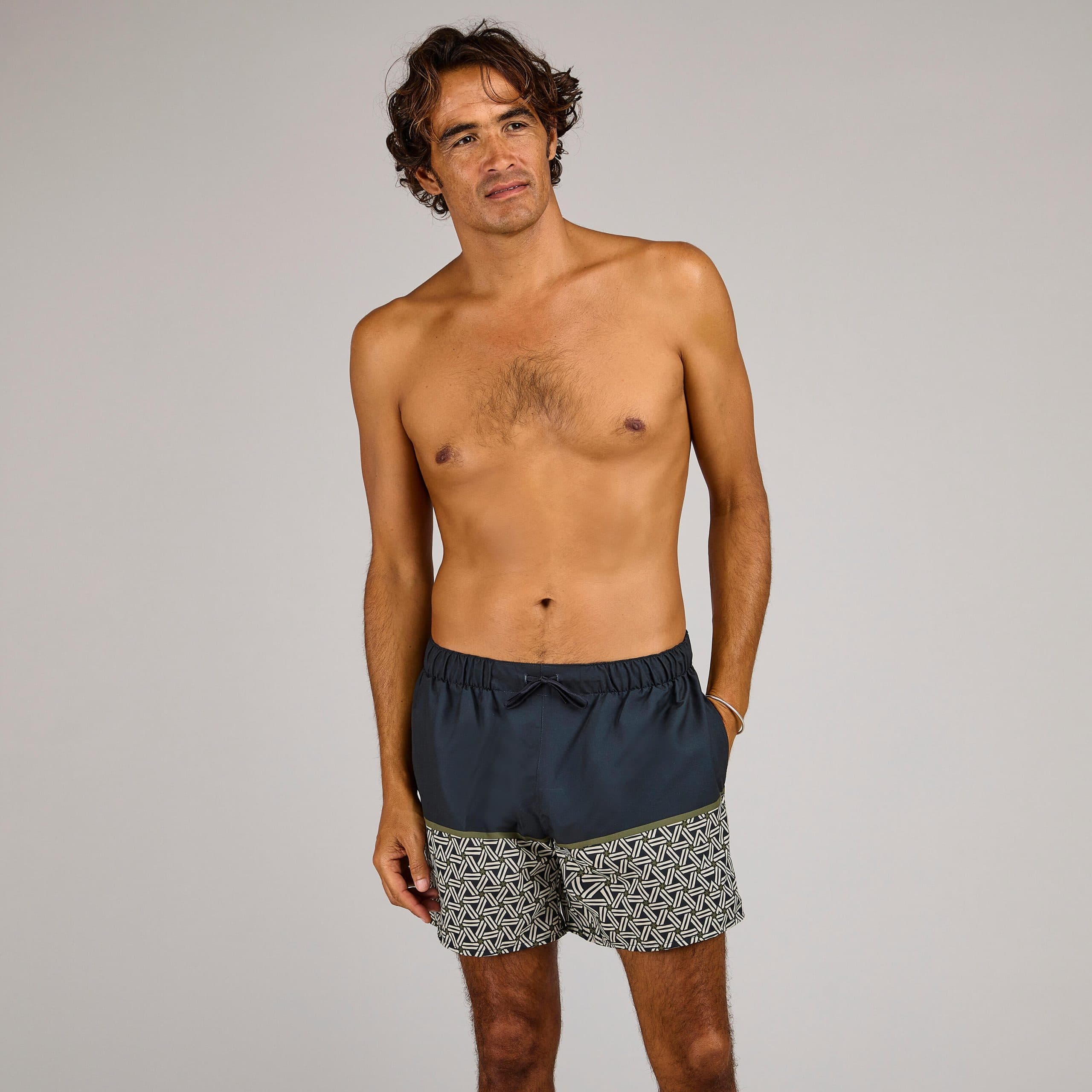 مایو موج سواری الیان – دکتلون Decathlon Olaian Surf Boardshort – 15″ – Black – 100 — تصویر ۲
