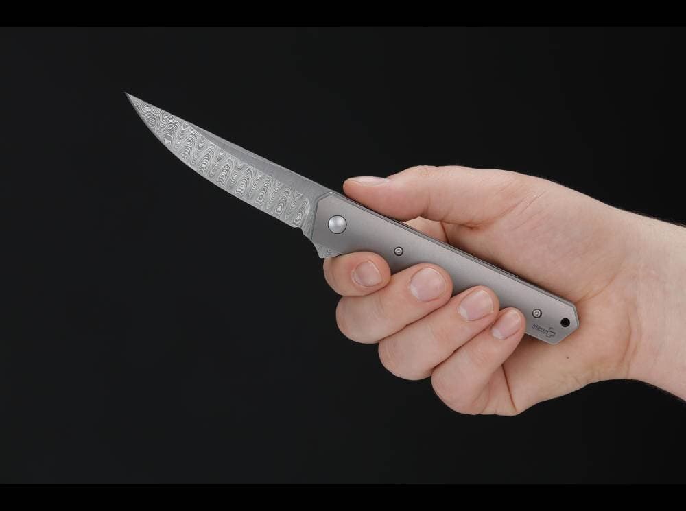 چاقو بوکر پلاس کوایکن ایر داماس Böker Plus Kwaiken Flipper Damascus — تصویر ۴
