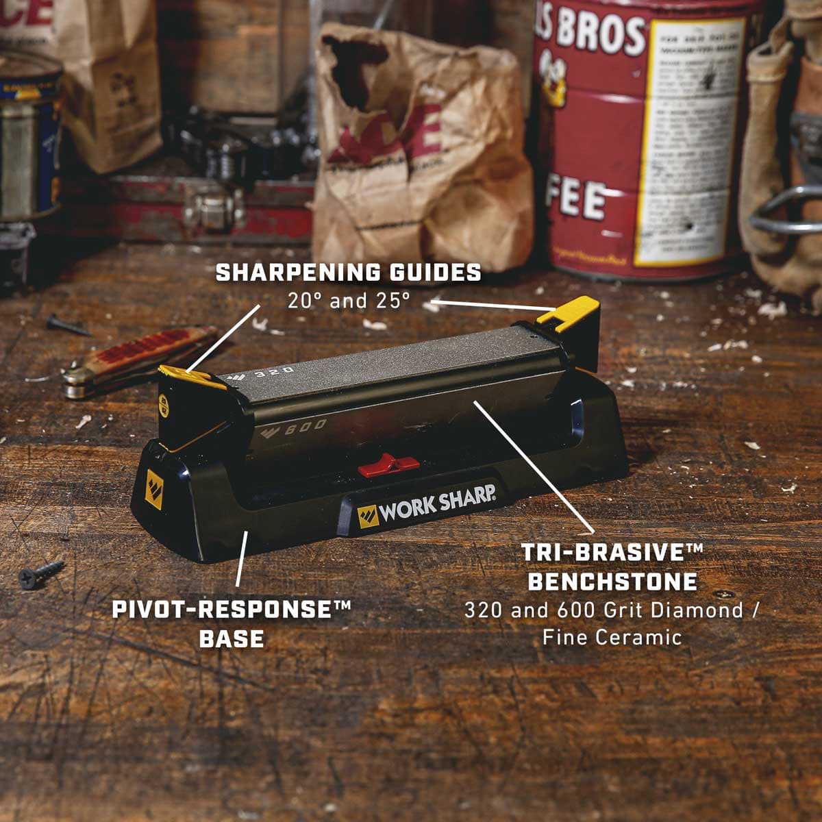 چاقو تیزکن و ابزار ورکشارپ Worksharp BENCHSTONE KNIFE SHARPENER — تصویر ۳