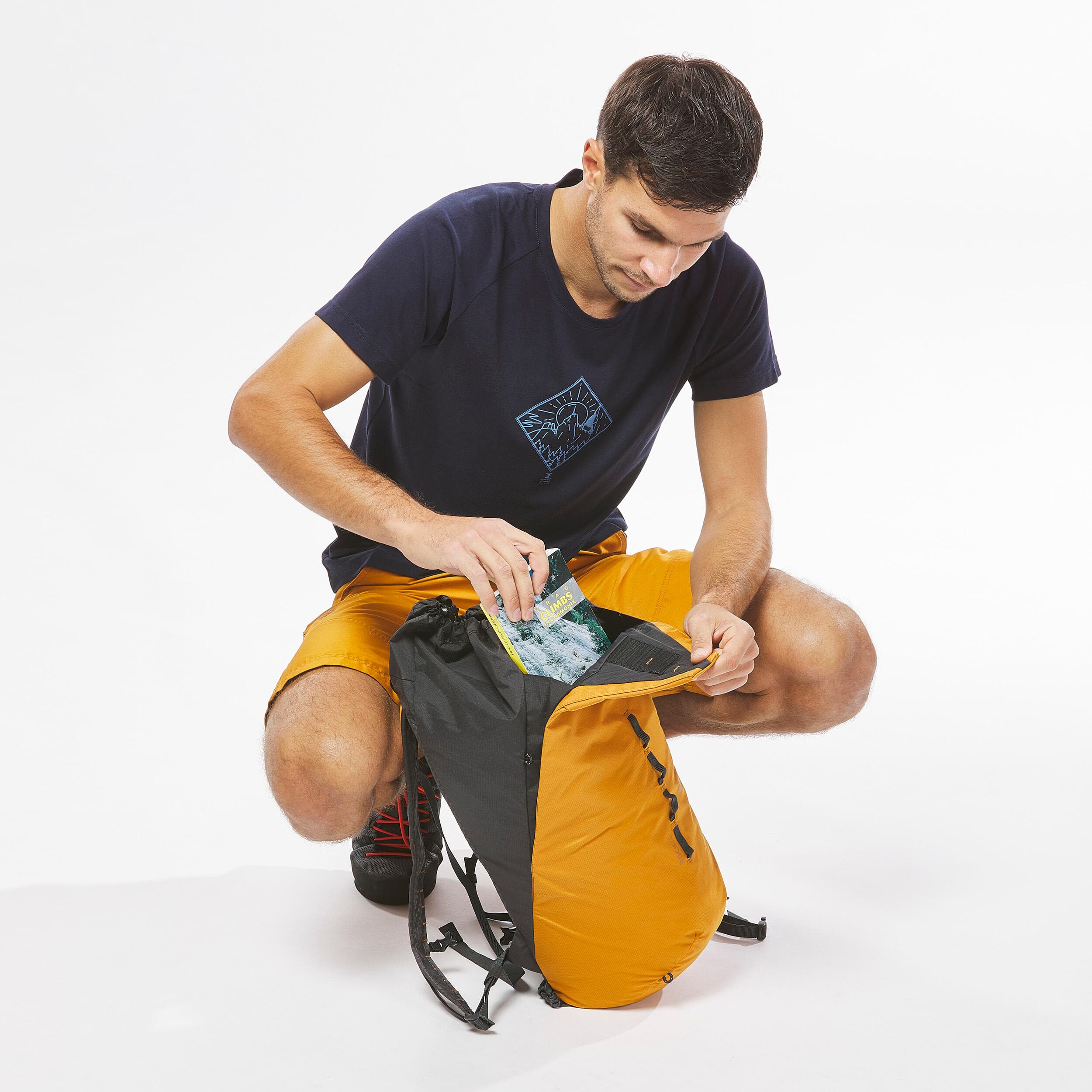 کوله پشتی صخره نوردی سیموند 20 لیتری (پیش خرید) Simond Climbing Backpack – 20 Liter – Tan – Rock — تصویر ۷