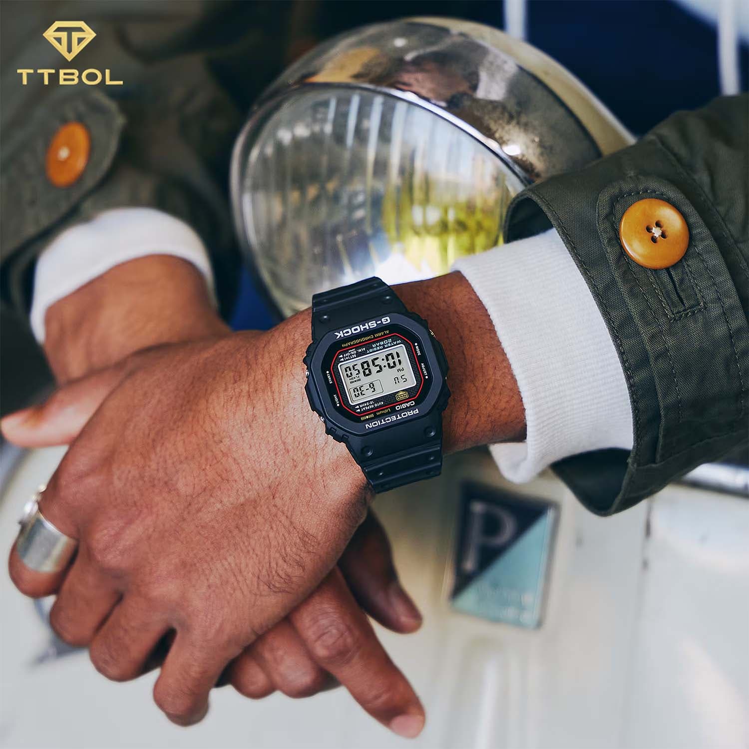 ساعت مچی مردانه کاسیو جیشاک CASIO G-SHOCK DW-5000R-1A — تصویر ۲