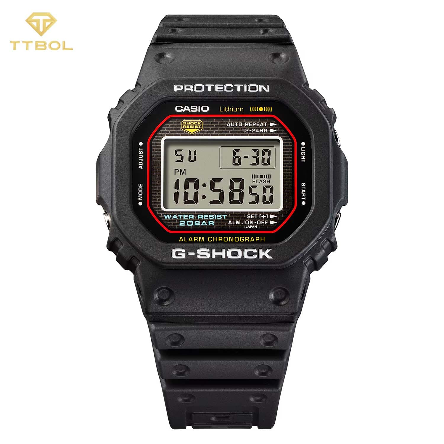 ساعت مچی مردانه کاسیو جیشاک CASIO G-SHOCK DW-5000R-1A — تصویر ۷