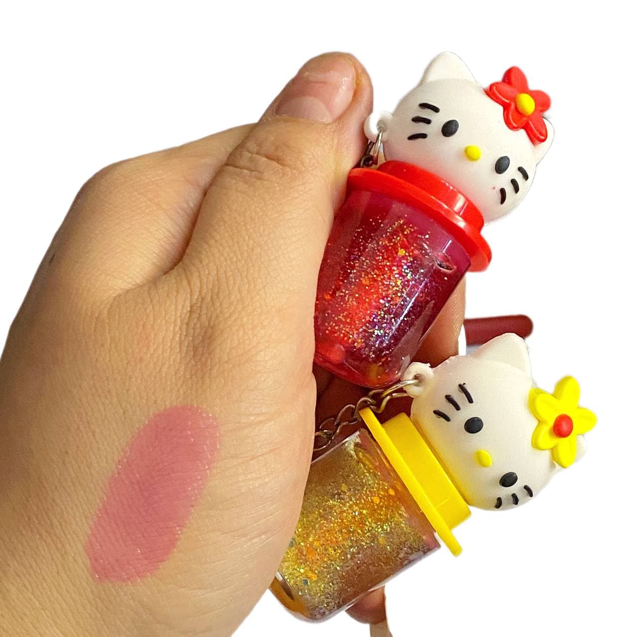 برق لب شاین دار حرارتی طرح کیتی FAVOR BEAUTY — تصویر ۴