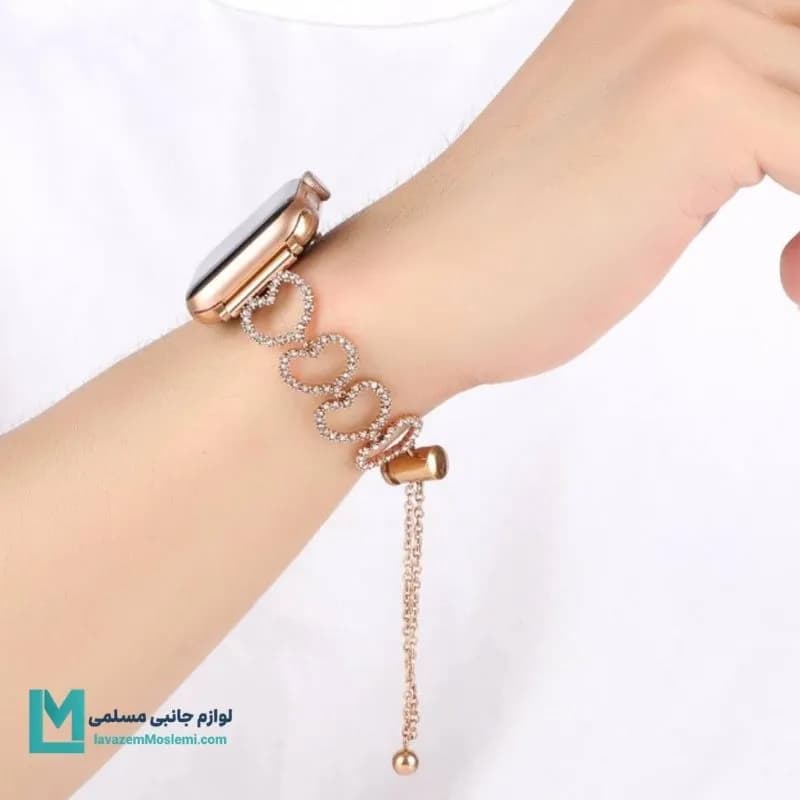 بند اپل واچ طرح قلب مینیمال کد W1101 | لوازم جانبی مسلمی — تصویر ۷