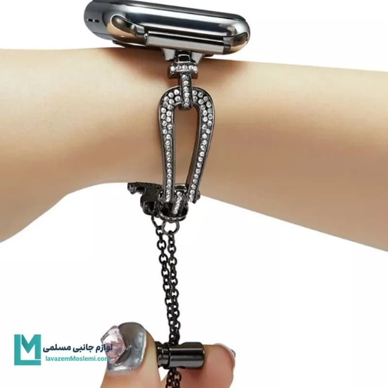 بند اپل واچ طرح کراوات دیاموند کد W1099 | لوازم جانبی مسلمی — تصویر ۴