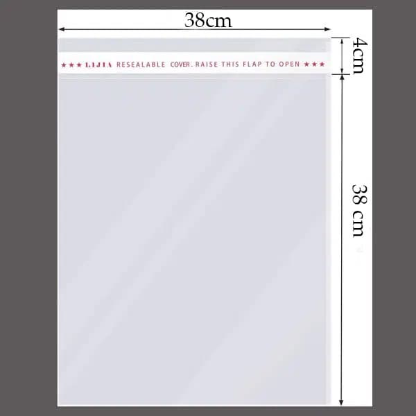 سلفون لب چسب سایز 38*38 ده کیلویی