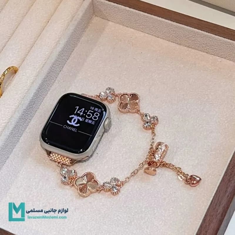 بند اپل واچ دیاموند ون کلیف7 کد W1094 | لوازم جانبی مسلمی — تصویر ۵