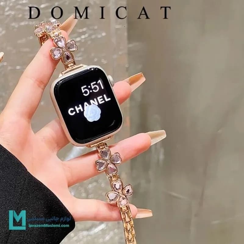 بند اپل واچ دیاموند گل بابونه 2 کد W1093 | لوازم جانبی مسلمی — تصویر ۸
