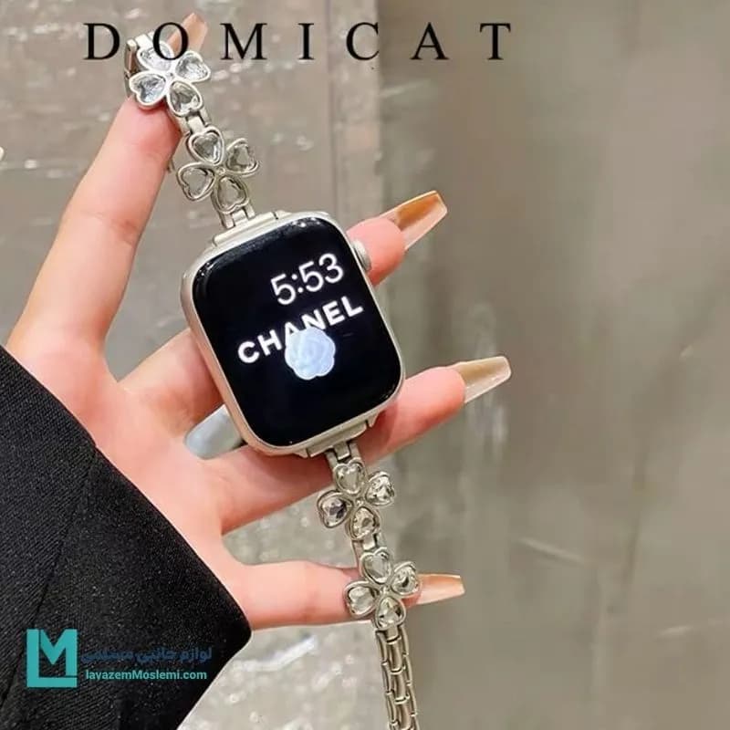 بند اپل واچ دیاموند گل بابونه 2 کد W1093 | لوازم جانبی مسلمی — تصویر ۵