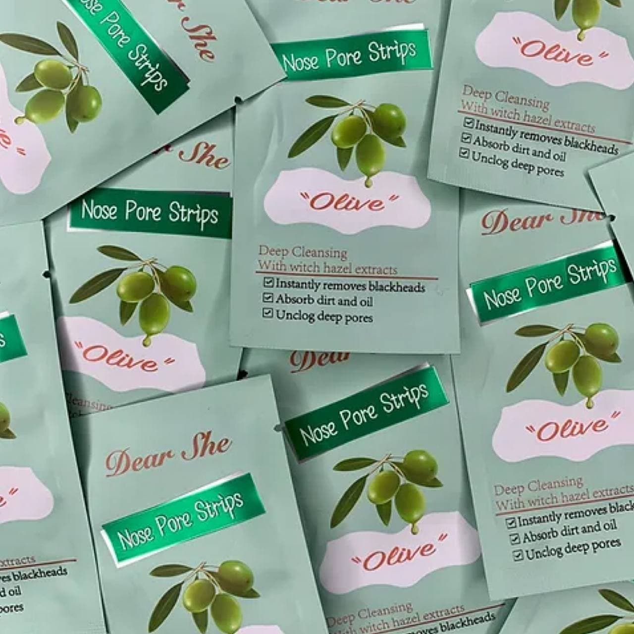 ماسک ورقه‌ای بینی رفع جوش زیتون Olive دیر شی Dear She — تصویر ۵