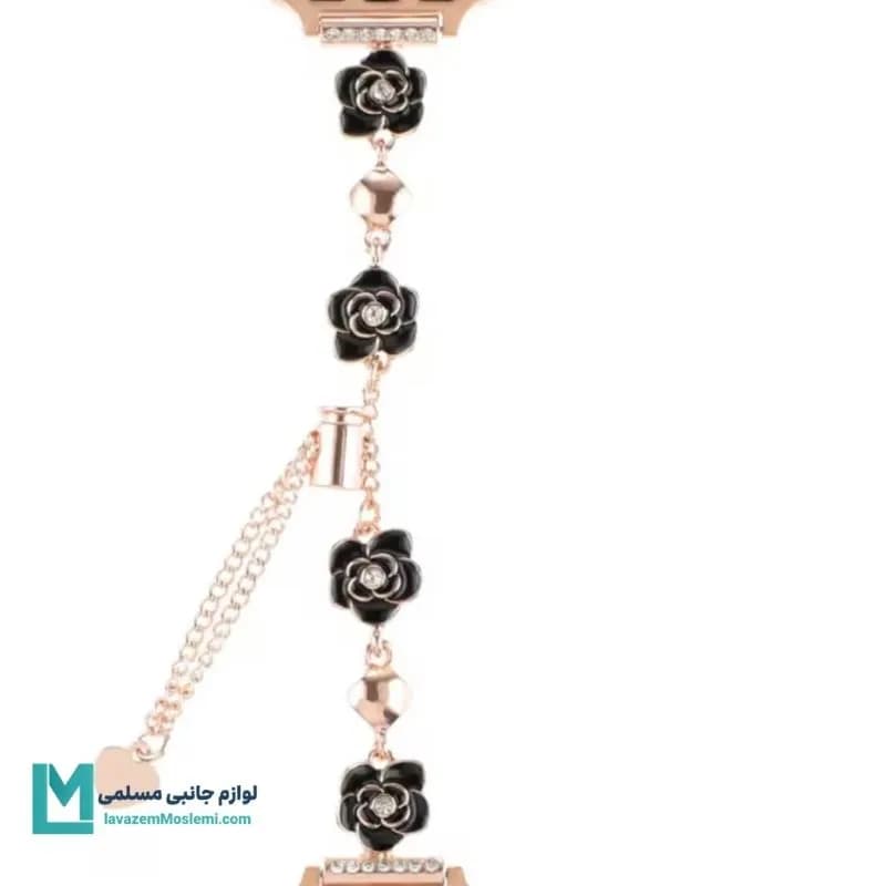 بند اپل واچ دیاموند گل شنل مینیمال کد W1089 | لوازم جانبی مسلمی — تصویر ۸