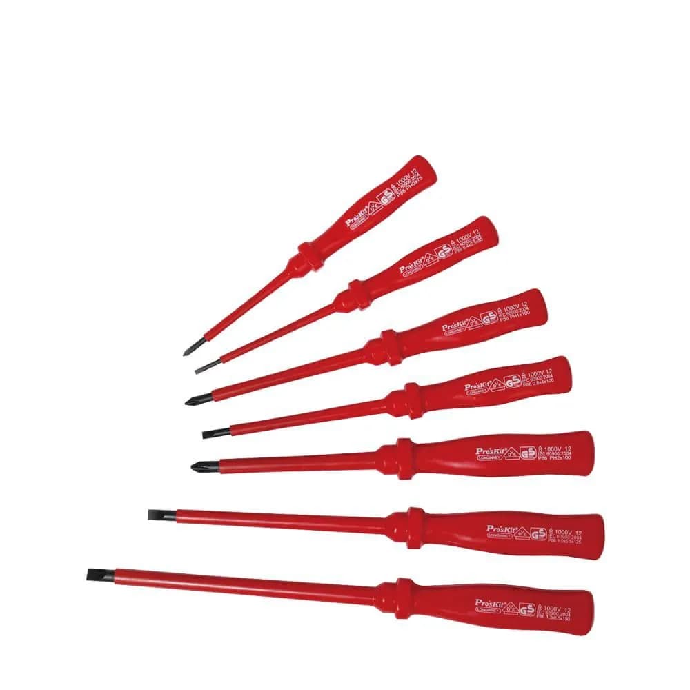 ست پیچ گوشتی عایق 1000 ولت PROSKIT-8PK-8100E — تصویر ۳