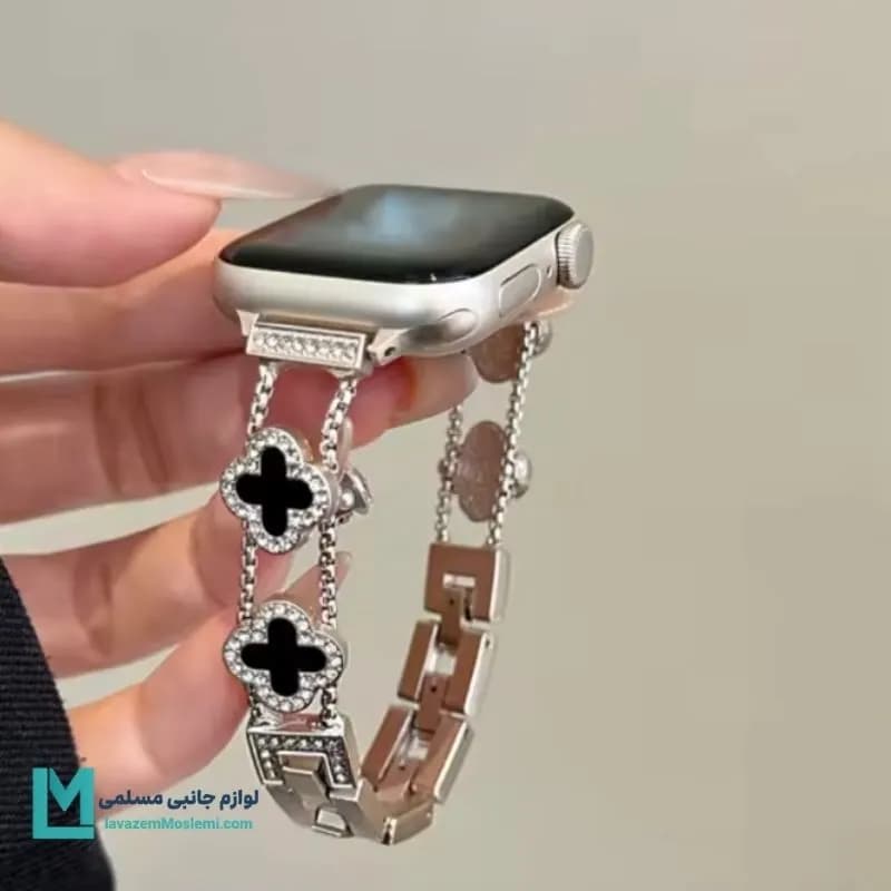 بند اپل واچ دیاموند ون کلیف YSL کد W1088 | لوازم جانبی مسلمی — تصویر ۲