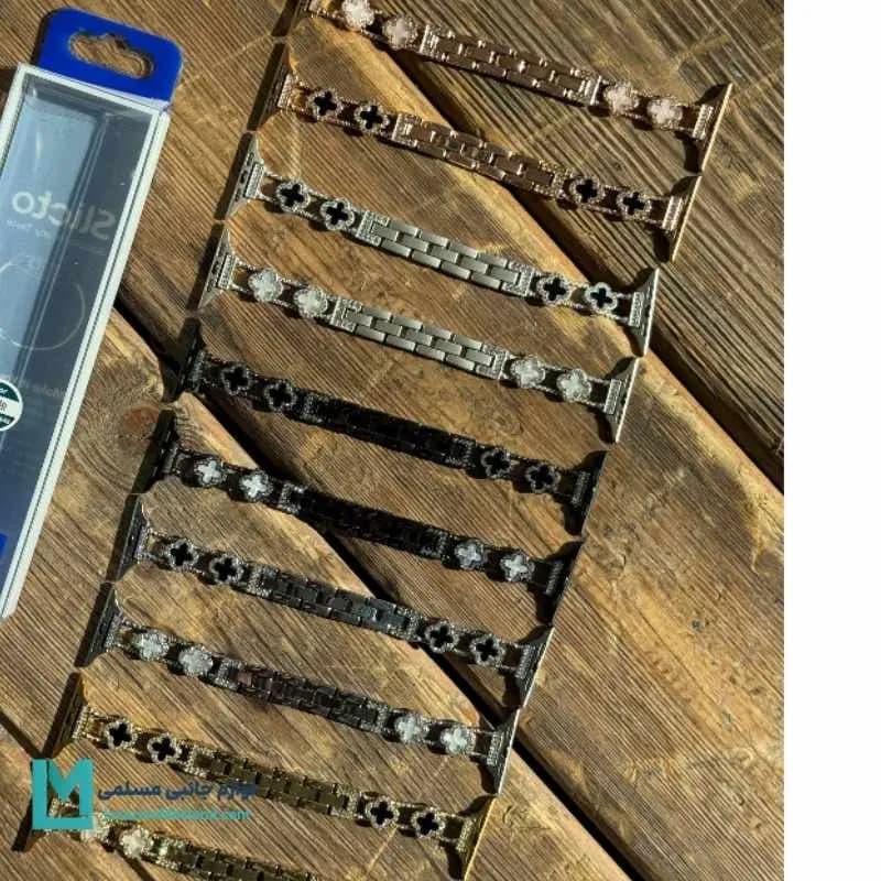 بند اپل واچ دیاموند ون کلیف YSL کد W1088 | لوازم جانبی مسلمی — تصویر ۳