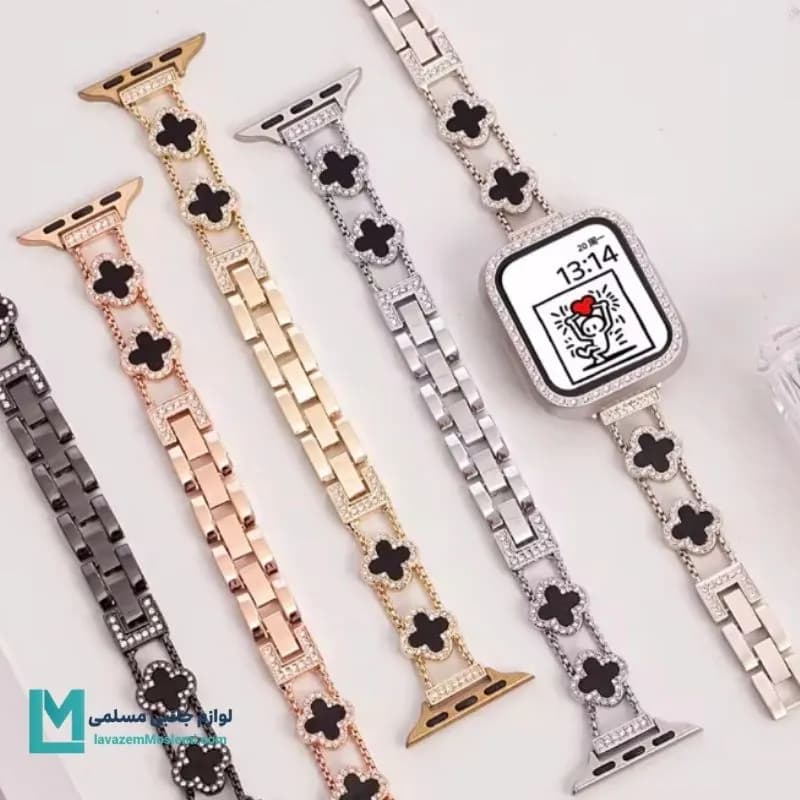 بند اپل واچ دیاموند ون کلیف YSL کد W1088 | لوازم جانبی مسلمی