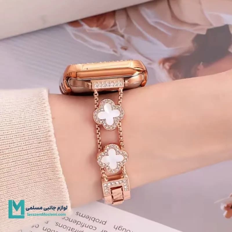 بند اپل واچ دیاموند ون کلیف YSL کد W1088 | لوازم جانبی مسلمی — تصویر ۵