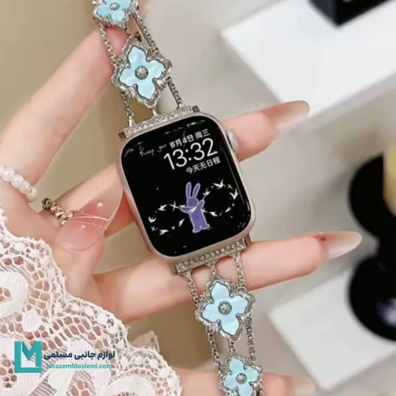 بند اپل واچ دیاموند گل شنل کد W1087 | لوازم جانبی مسلمی — تصویر ۷