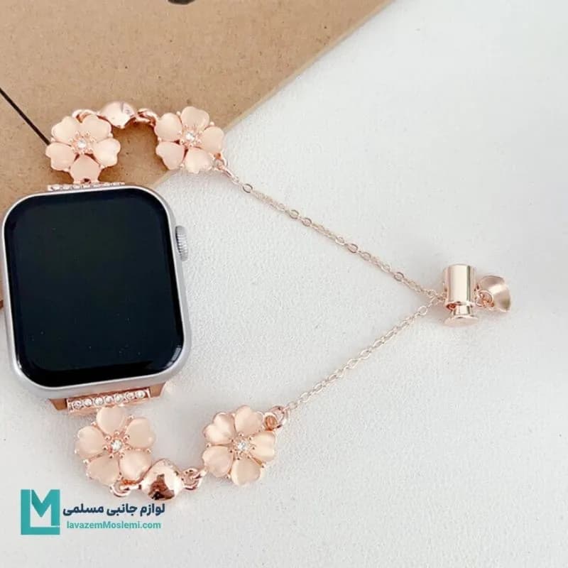 بند اپل واچ دیاموند گل بابونه ۳ کد W1082 | لوازم جانبی مسلمی — تصویر ۷