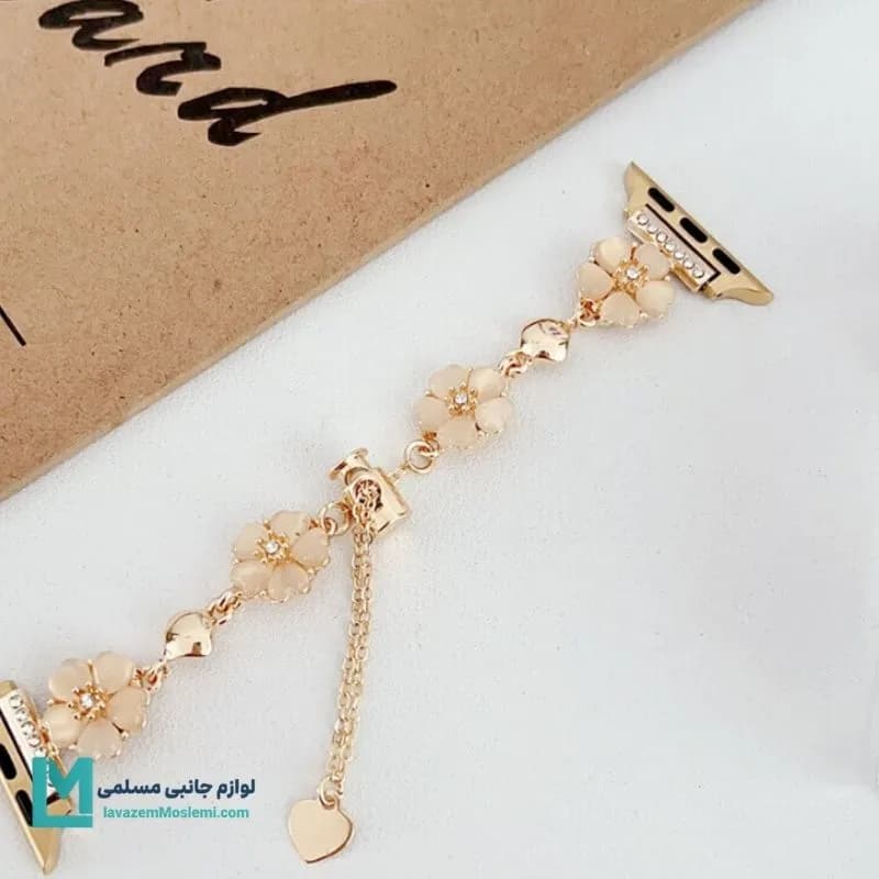 بند اپل واچ دیاموند گل بابونه ۳ کد W1082 | لوازم جانبی مسلمی — تصویر ۴