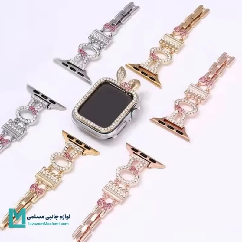 بند اپل واچ خرگوشی دیاموند کد W1078 | لوازم جانبی مسلمی — تصویر ۸
