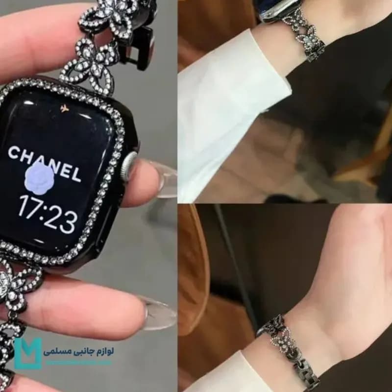 بند اپل واچ دیاموند پروانه 3 کد W1070 | لوازم جانبی مسلمی — تصویر ۲