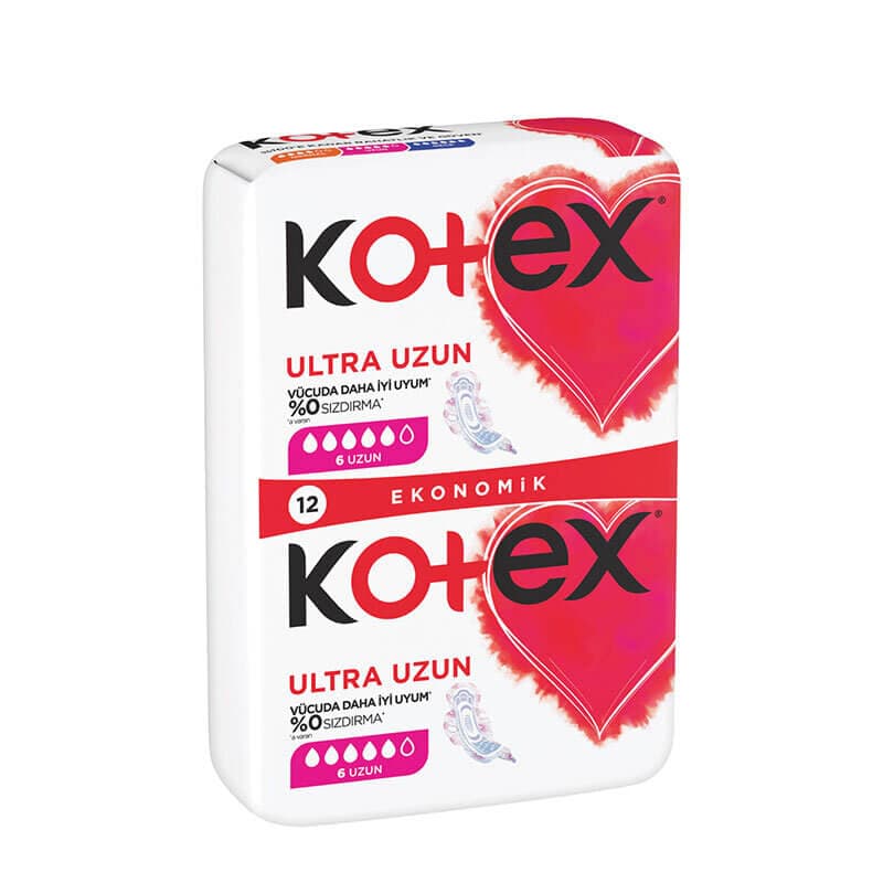 نوار بهداشتی کوتکس مدل ULTRA UZUN (بسیار بلند) بسته 12 عددی