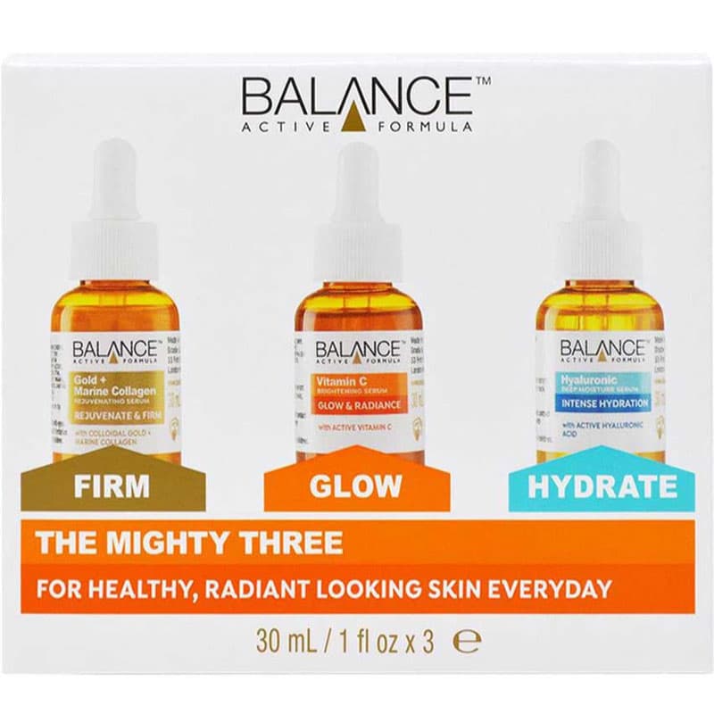 پک 3 عددی سرم جوانساز، روشن کننده، آبرسان THE MIGHTY THREE بالانس BALANCE — تصویر ۶