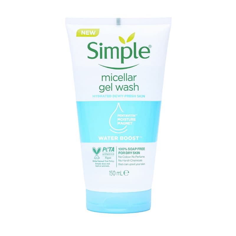 ژل شستشوی صورت میسلار پوست خشک micellar سیمپل Simple