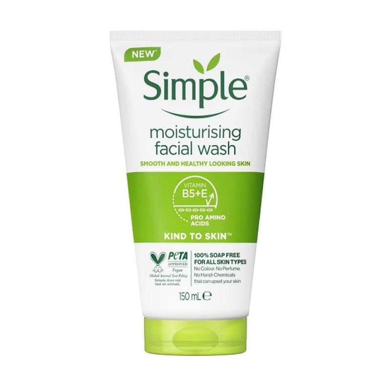 ژل شستشوی صورت مرطوب کننده moisturising سیمپل Simple