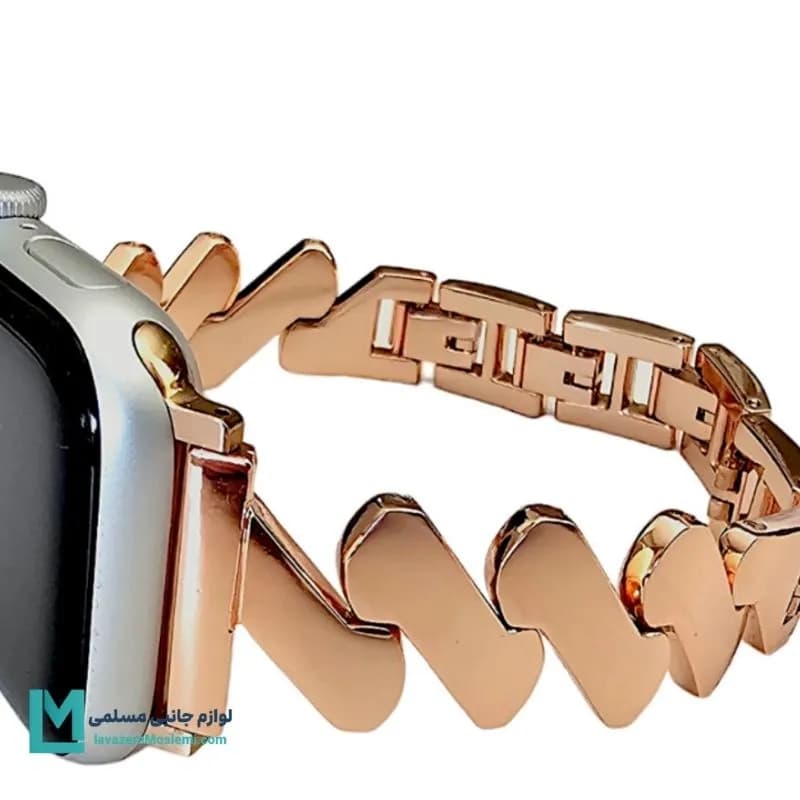 بند اپل واچ استیل زیگ زاگ کد W1050 | لوازم جانبی مسلمی — تصویر ۳
