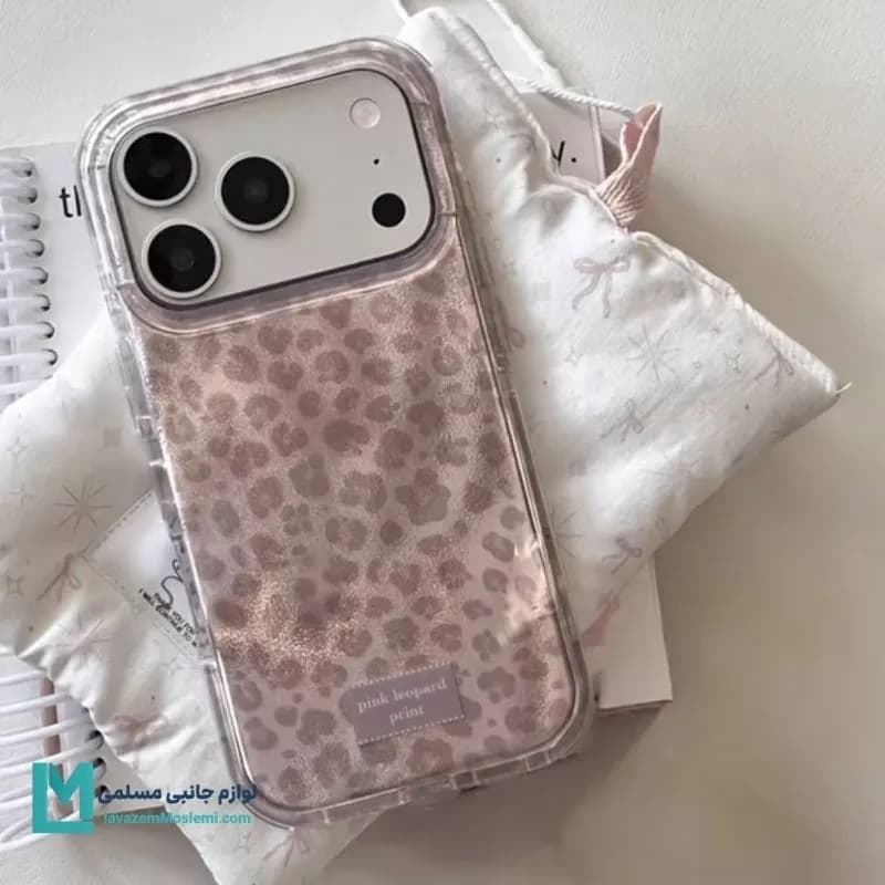 قاب گوشی دخترانه براش آیس پلنگی صورتی کد C3434 | لوازم جانبی مسلمی — تصویر ۲