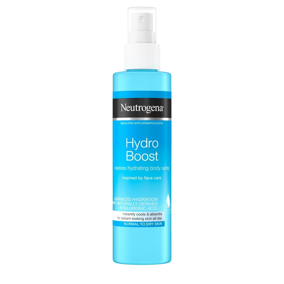 اسپری آبرسان بدن و صورت نوتروژینا مدل HYDRO BOOST حجم 200 میل
