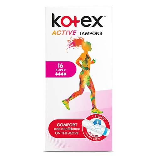 تامپون کوتکس مدل Active Super تعداد 16 عددی
