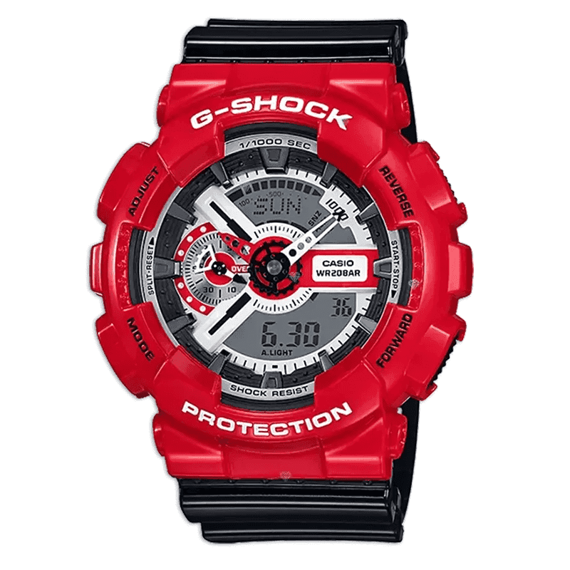 ساعت مچی مردانه کاسیو جی شاک قرمز صفحه مشکی Casio G-Shock GA-110RR Red Black Screen