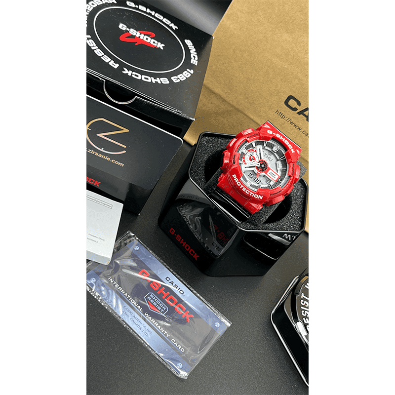 ساعت مچی مردانه کاسیو جی شاک قرمز صفحه مشکی Casio G-Shock GA-110RR Red Black Screen — تصویر ۲