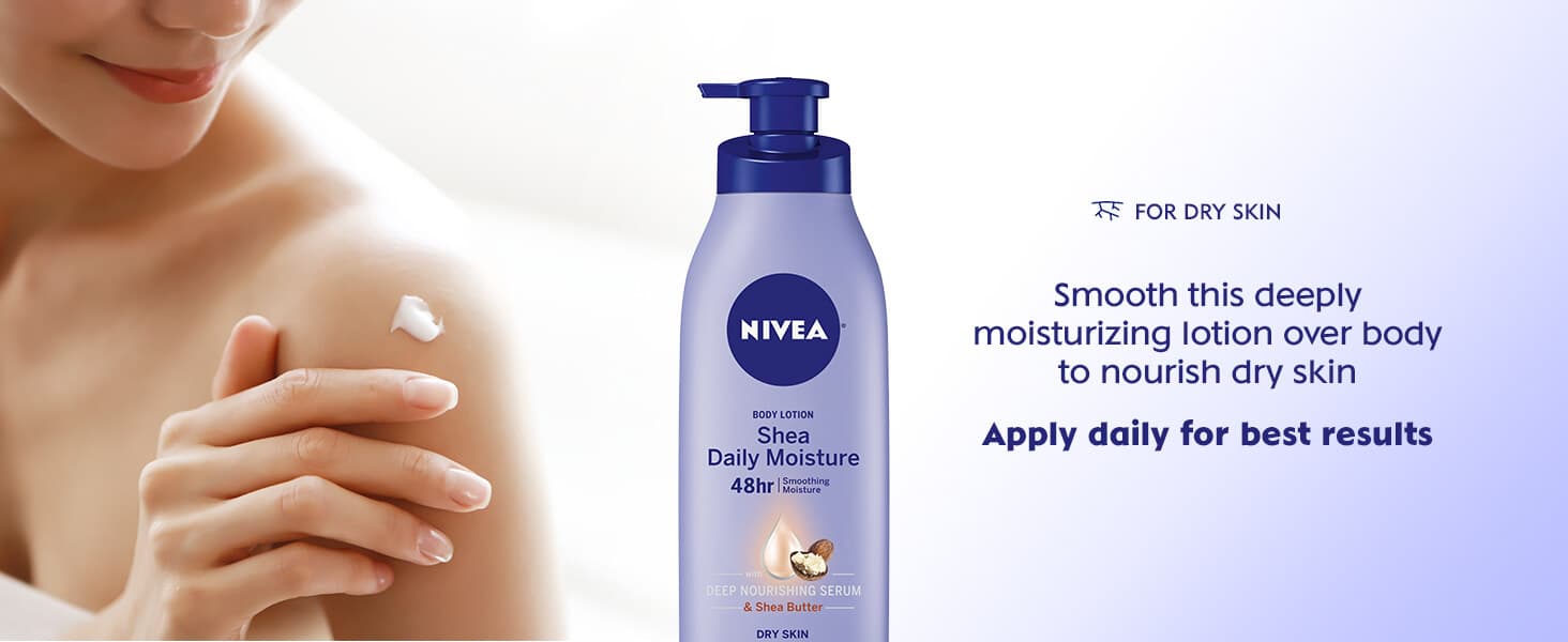 لوسیون بدن پمپی نیوآ حاوی شی باتر مدل Shea Smooth حجم 400 میل — تصویر ۳