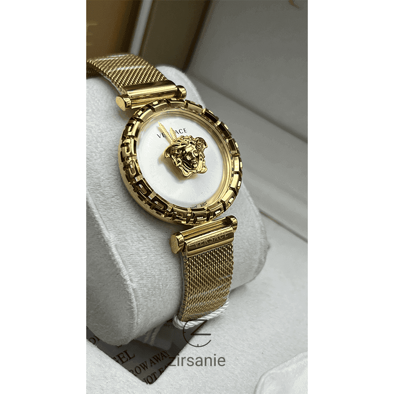 ساعت مچی زنانه ورساچه گرکا طلایی صفحه سفید Versace Greca Golden White Screen — تصویر ۸