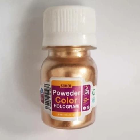 رنگ پودری فلزی برند سوداکو طلایی30ml