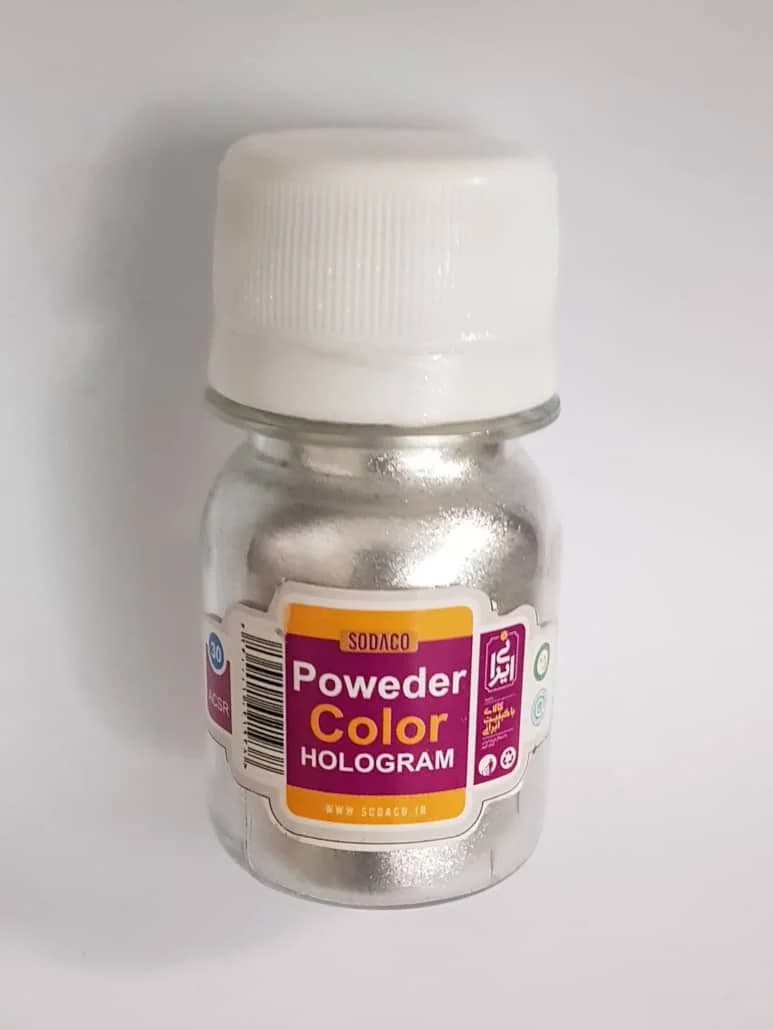رنگ پودری فلزی نقره ای برند سوداکو30 ml
