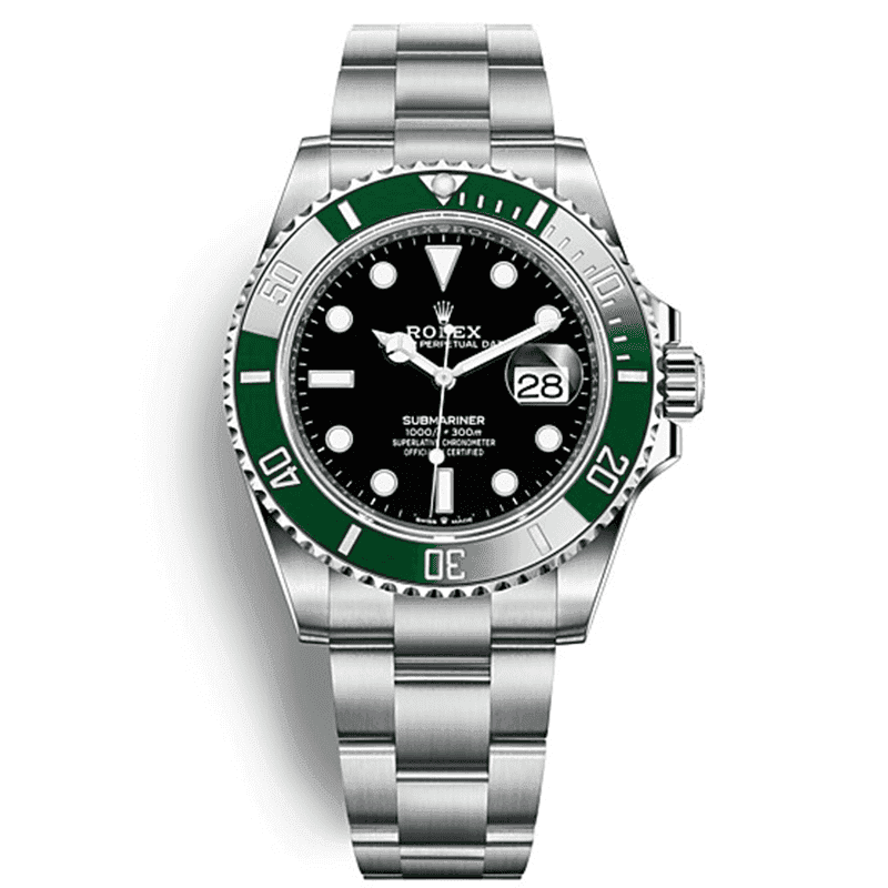 ساعت مچی مردانه رولکس ساب مارینر سیلور سبز صفحه مشکی Rolex Submariner Silver Green Black Screen