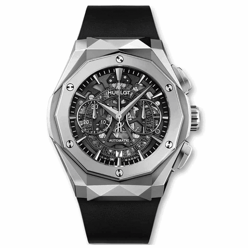 ساعت مچی مردانه هابلوت هشت ضلعی سیلور Hublot Aerofusion Orlinski Silver