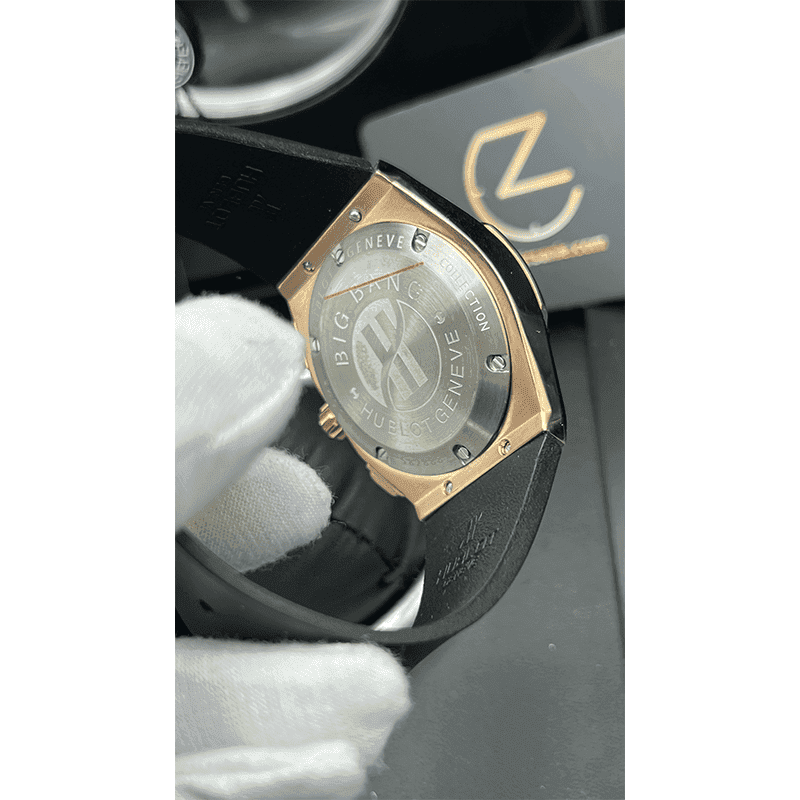 ساعت مچی مردانه هابلوت هشت ضلعی رزگلد Hublot Aerofusion Orlinski Rose Gold — تصویر ۴