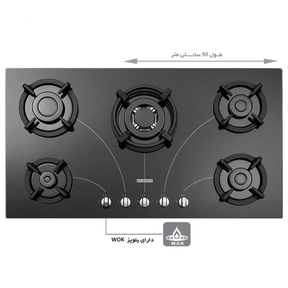 گاز استیل البرز مدل G5958i — تصویر ۲