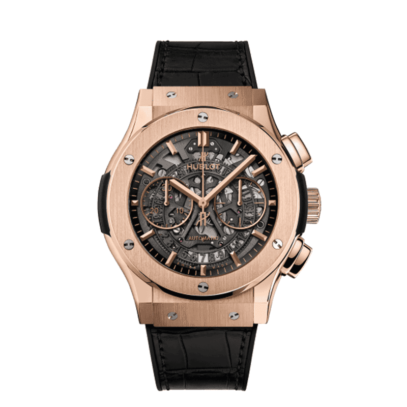 ساعت مچی هابلوت کلاسیک فیوژن اسکلتون رزگلد (تک و ست) Hublot Classic Fusion Skeleton Rose Gold