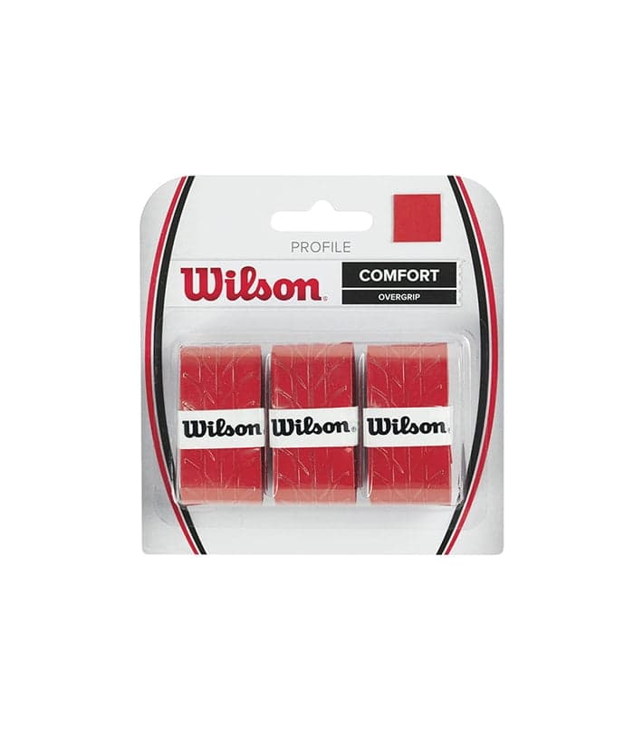 اور گریپ ویلسون Wilson Profile Overgrip 3 pack Red
