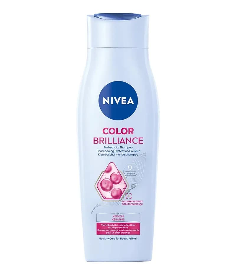 شامپوی محافظ رنگ مو با عصاره آکای بری نیوآ NIVEA Color Brilliance Color Protecting Shampoo حجم 250 میل